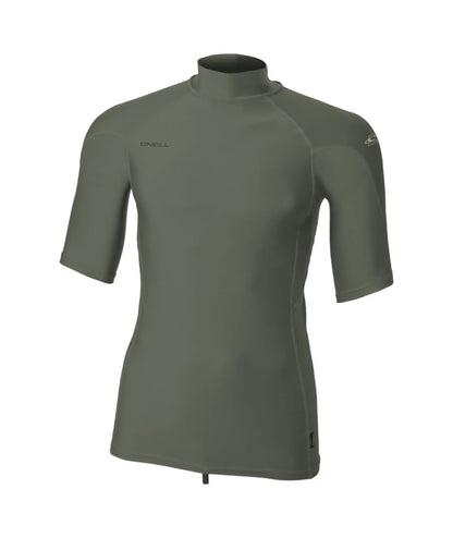 O'Neill Hyperfreak Skins Short-Sleeved Turtleneck Rash Guard in Chimera