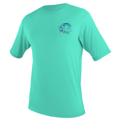 O'Neill Basic Skins Childrens Short Sleeve Sun Shirt (Age 2) SAMPLE - Light Aqua