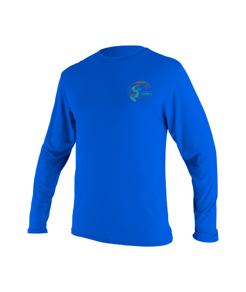 O'Neill Basic Skins Boys Long Sleeve Sun Shirt - Pacific