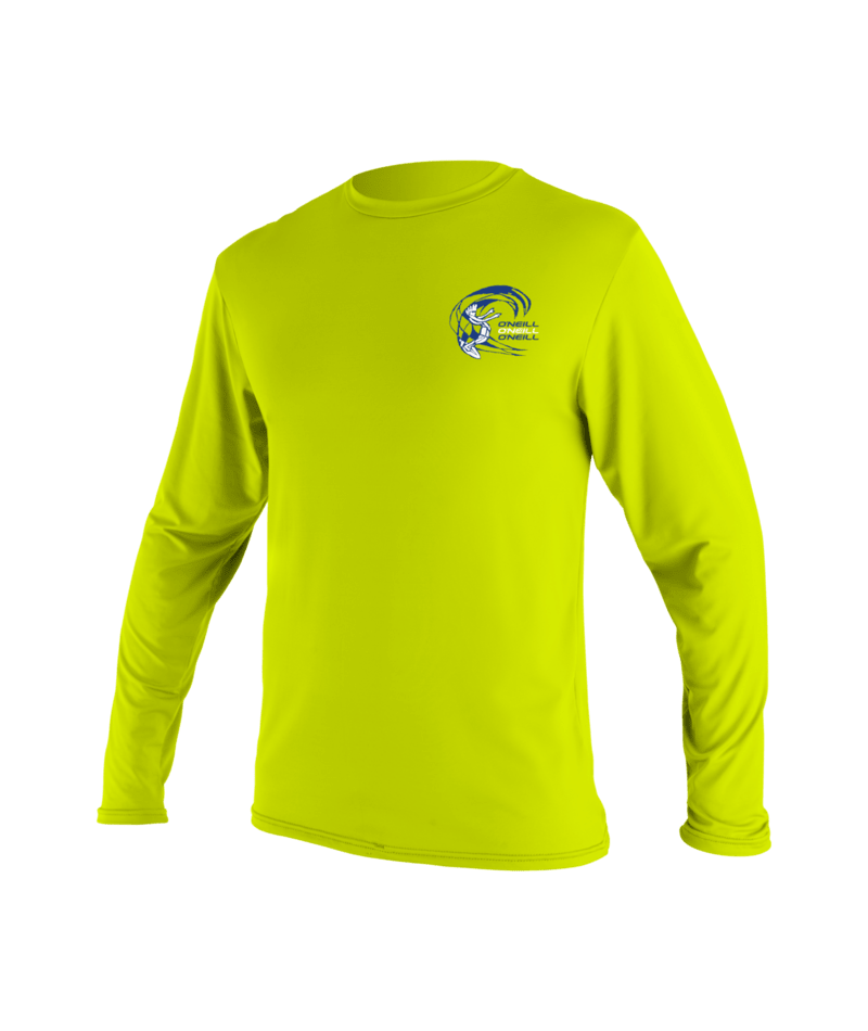 O'Neill Basic Skins Boys Long Sleeve Sun Shirt - Lime