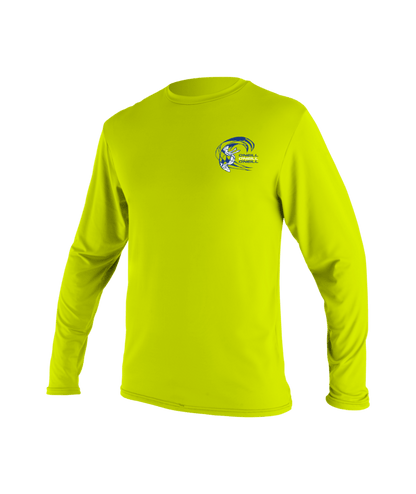 O'Neill Basic Skins Boys Long Sleeve Sun Shirt - Lime