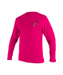 O'Neill Basic Skins Girls Long Sleeve Sun Shirt - Watermelon