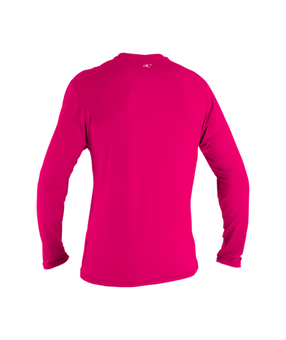 O'Neill Basic Skins Girls Long Sleeve Sun Shirt - Watermelon