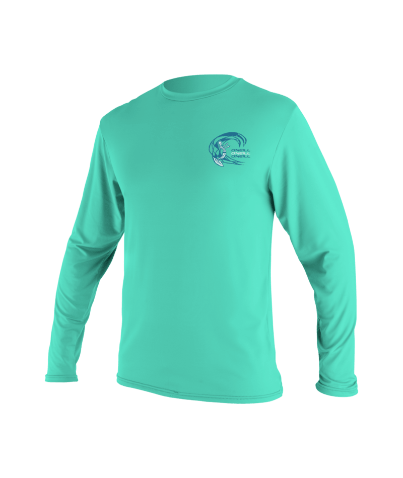 O'Neill Basic Skins Girls Long Sleeve Sun Shirt - Light Aqua
