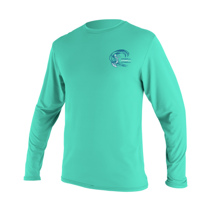 O'Neill Basic Skins Childrens Long Sleeve Sun Shirt (Age 2) SAMPLE - Light Aqua
