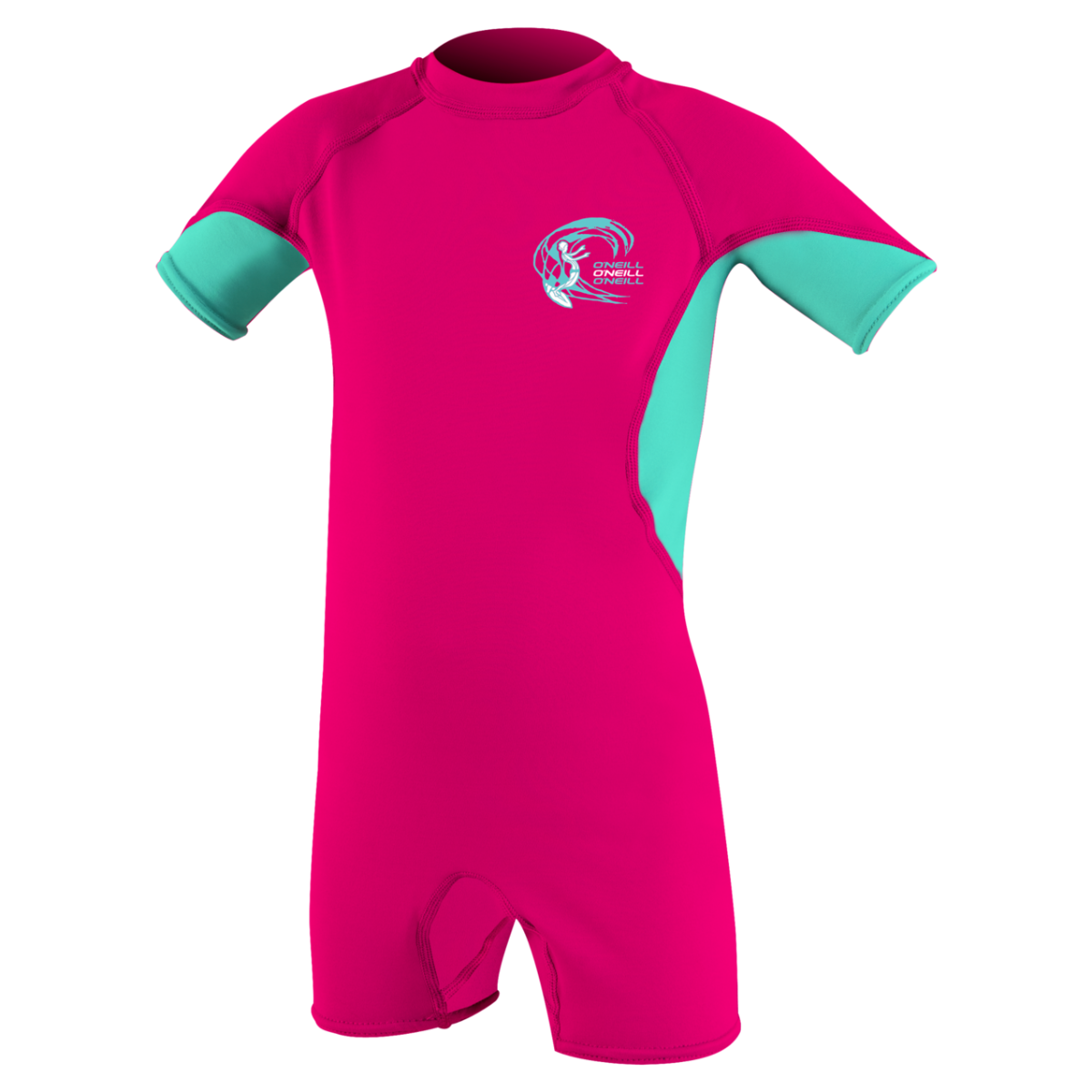 O'Neill Child Basic Skins UV Shorty (Age 2) SAMPLE - Watermelon/Light Aqua/White