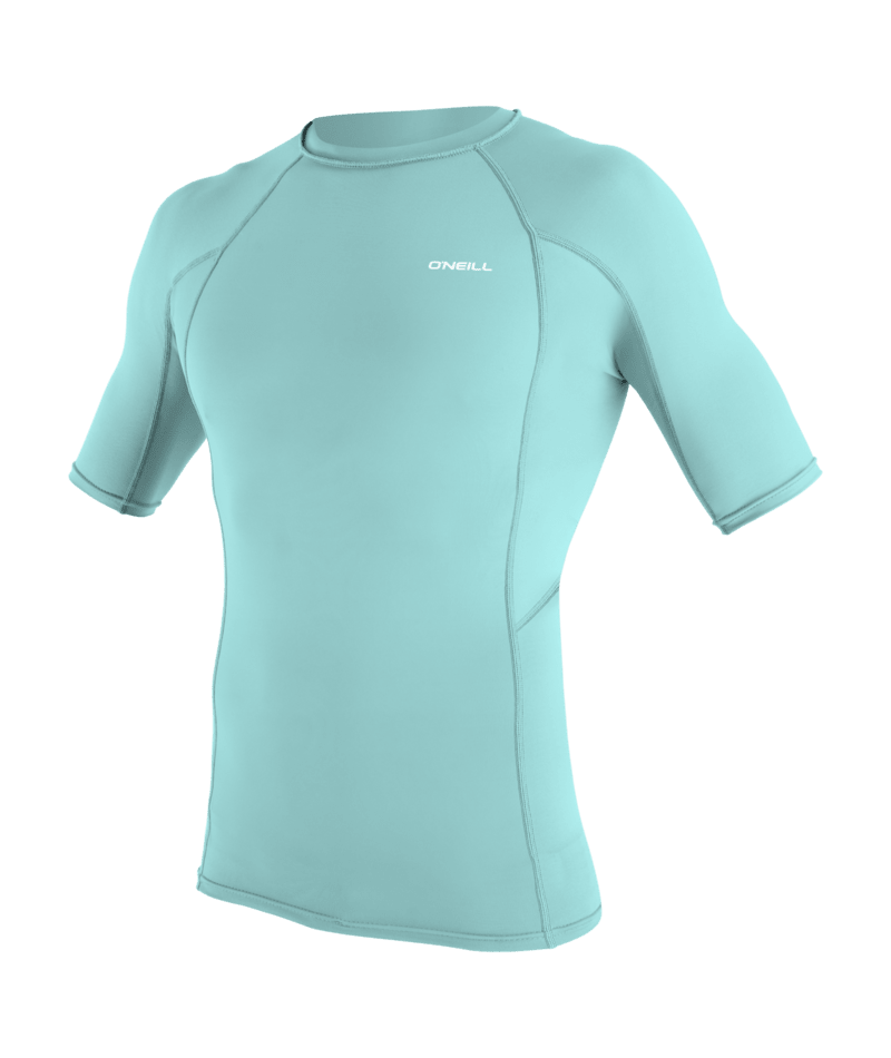 O'Neill Basic Skins Mens Short Sleeve Rash Guard - Canal Blue
