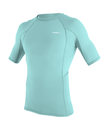 O'Neill Basic Skins Mens Short Sleeve Rash Guard - Canal Blue