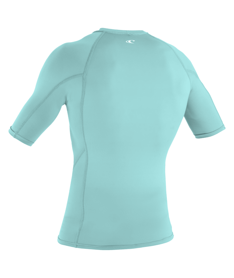 O'Neill Basic Skins Mens Short Sleeve Rash Guard - Canal Blue