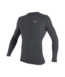 O'Neill Basic Skins Long-Sleeved Rash Guard in Graphite