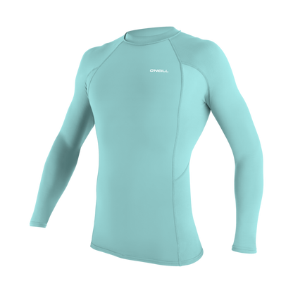 O'Neill Basic Skins Mens Long Sleeve Rash Guard (Medium) SAMPLE  - Canal Blue