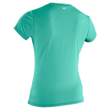 Womens rash vest in the colourway holiday with a white logo on a white background.