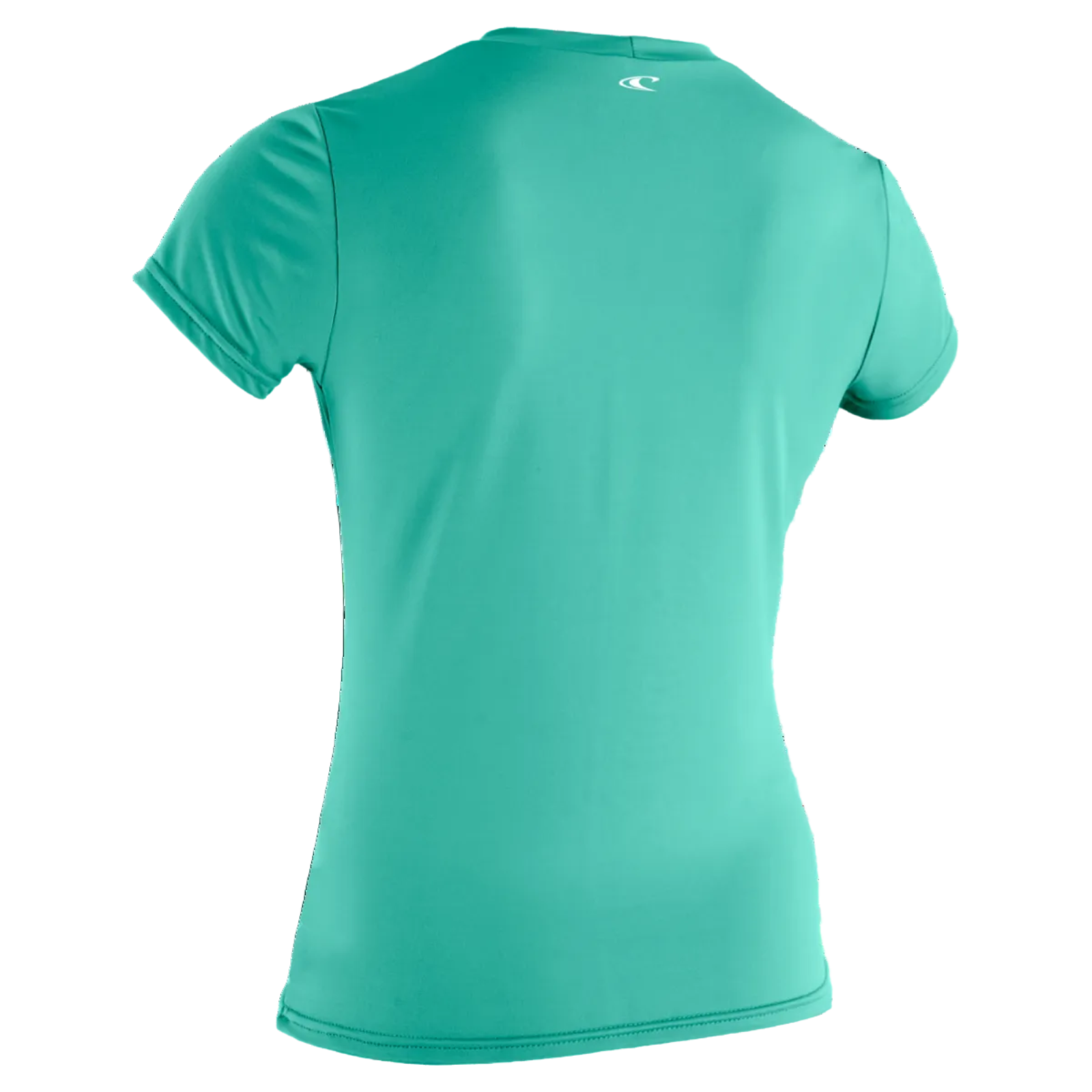 Womens rash vest in the colourway holiday with a white logo on a white background.