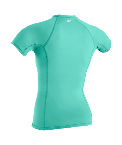 O'Neill Basic Skins Womens Short Sleeve Rash Guard - Holiday
