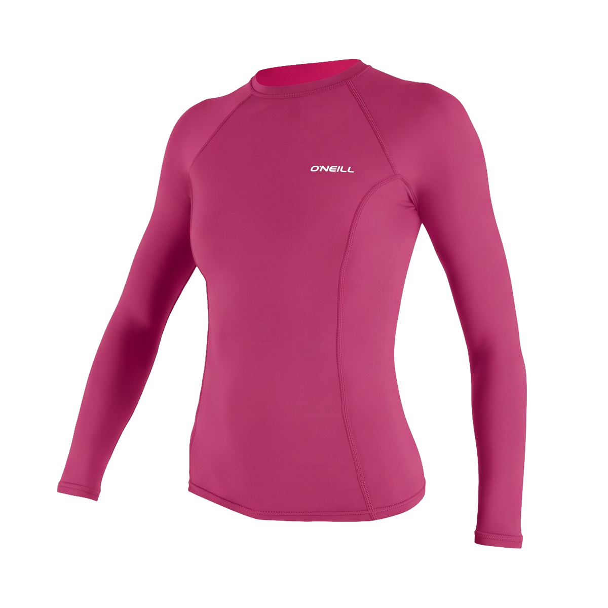 O'Neill Basic Skins Women's Long Sleeve SAMPLE Rash Guard - Fox Pink