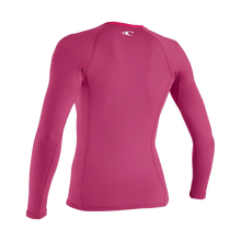 O'Neill Basic Skins Women's Long Sleeve SAMPLE Rash Guard - Fox Pink