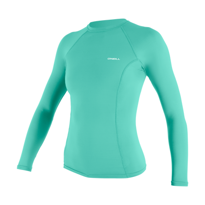O'Neill Basic Skins Womens Long Sleeve Rash Guard (Small) SAMPLE - Holiday