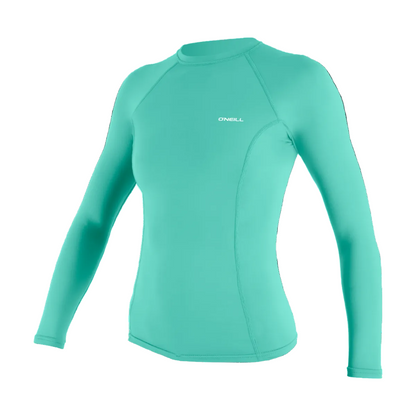 O'Neill Basic Skins Womens Long Sleeve Rash Guard (Small) SAMPLE - Holiday