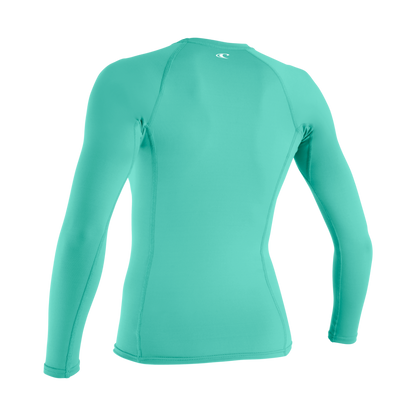 O'Neill Basic Skins Womens Long Sleeve Rash Guard (Small) SAMPLE - Holiday
