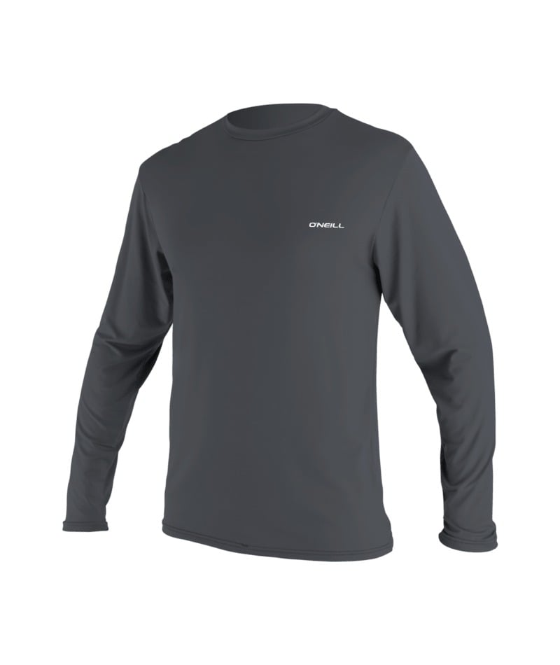 O'Neill Basic Skins Long-Sleeved Sun Shirt in Graphite