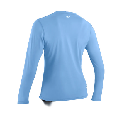 O'Neill Womens Basic Skins Long Sleeve Sun Shirt - Azurine