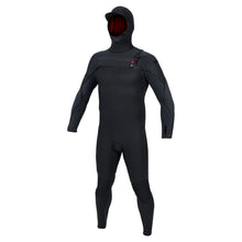Combinaison hiver à cagoule O'Neill Hyperfreak Fire 5/4+ mm à zip poitrine 2026 - Black