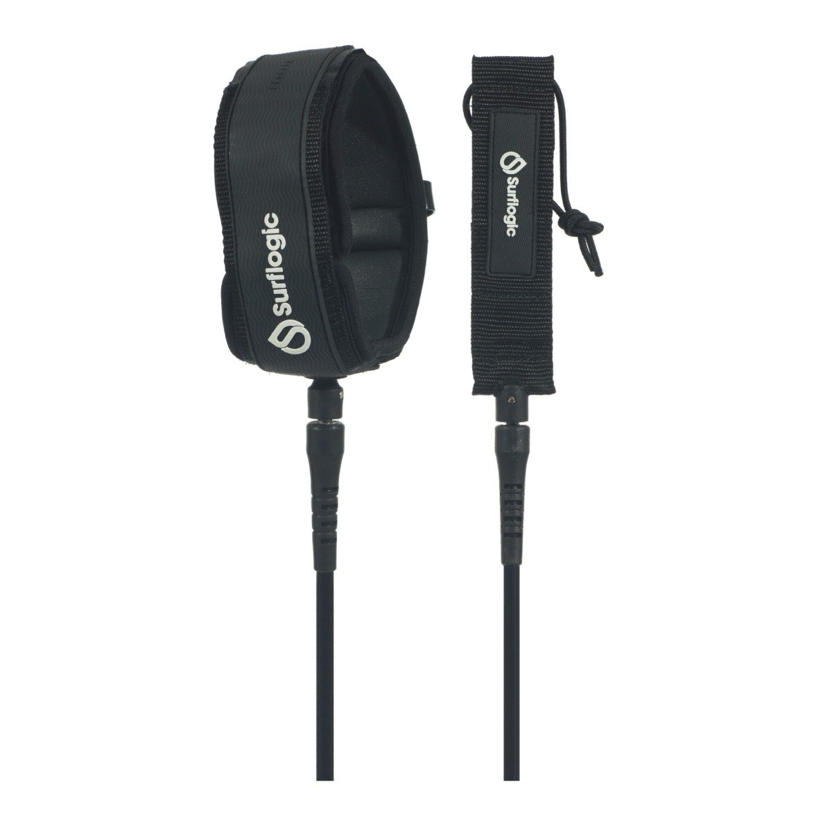 Surflogic SUP/Longboard 10ft Knee Leash - Black