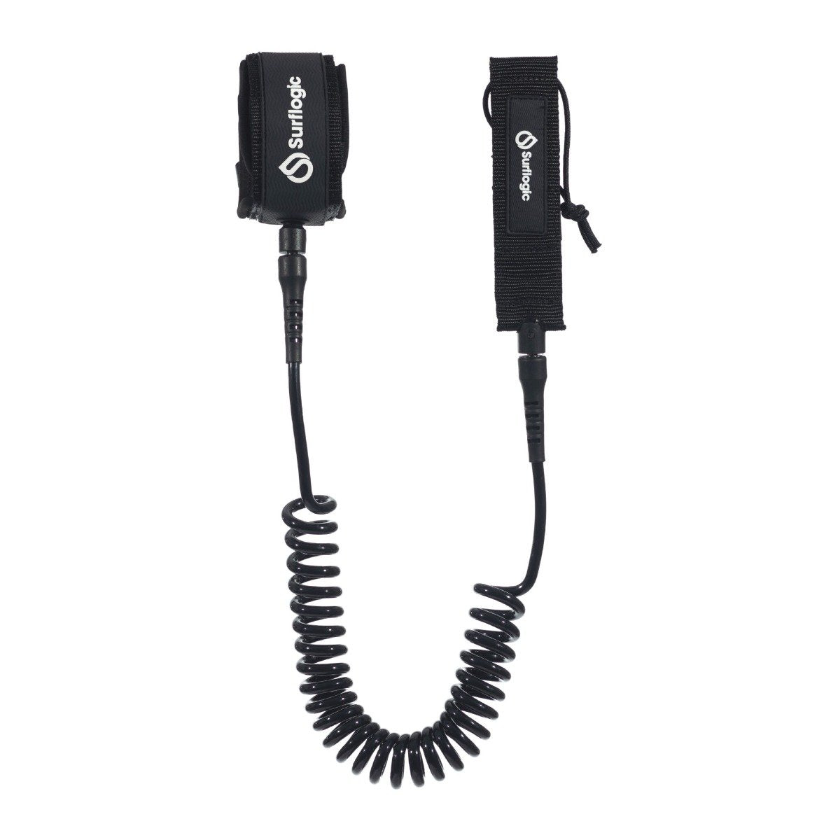 Surflogic SUP 10ft Coil Knee Leash - Black