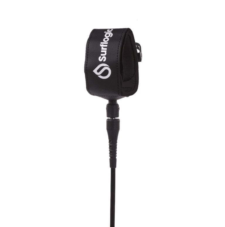 Surflogic Aircomp 6ft Leash - Black - Full View