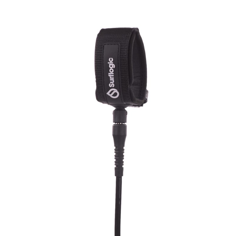 Surflogic Pro 7ft Leash - Black- Full View