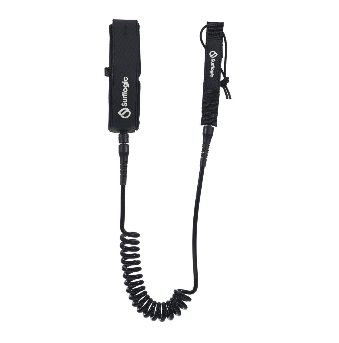 Surflogic Foil Coil 6ft Knee Leash - Black