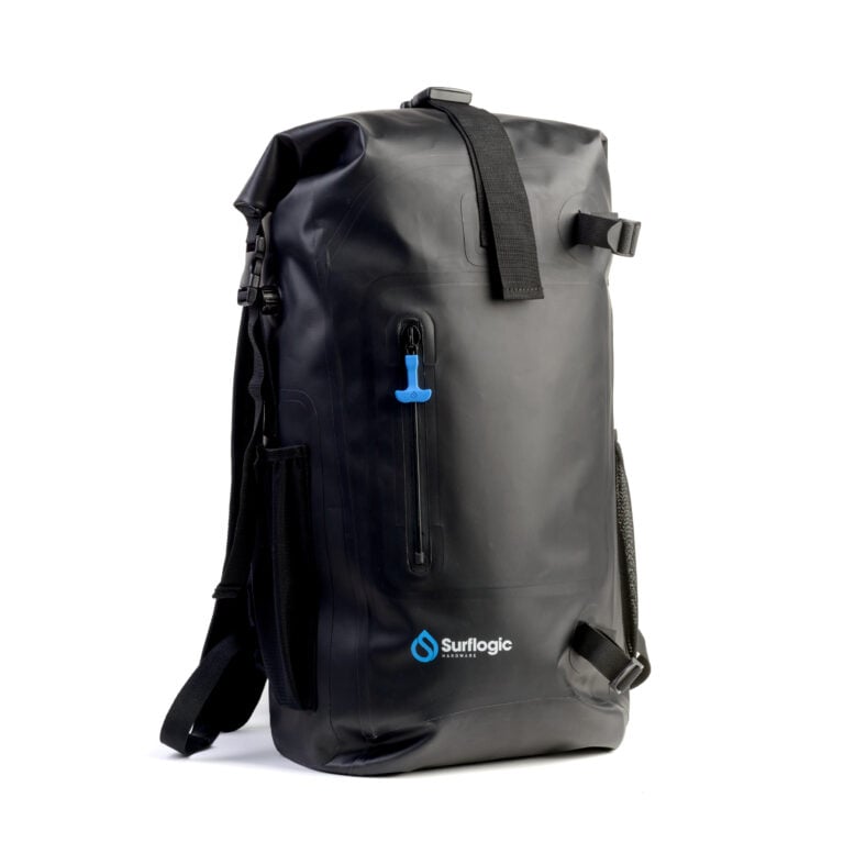 Surflogic Expedition-Dry 40L Waterproof Backpack - Black - Full View
