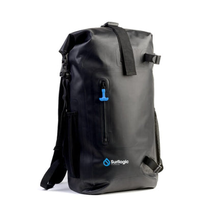Surflogic Expedition-Dry 40L Waterproof Backpack - Black - Full View