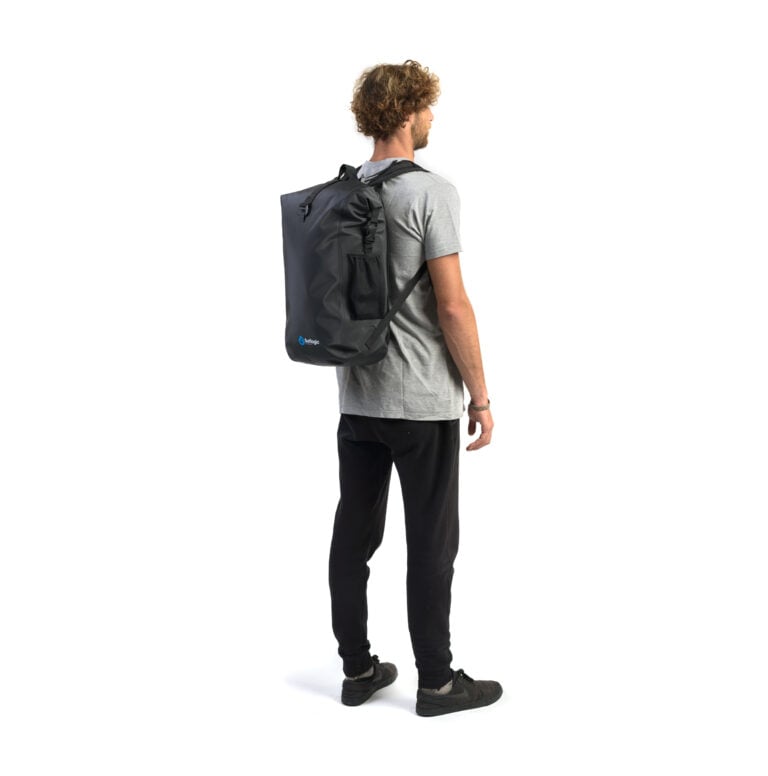 Surflogic Mission-Dry Waterproof 25L Backpack - Black - Lifestyle