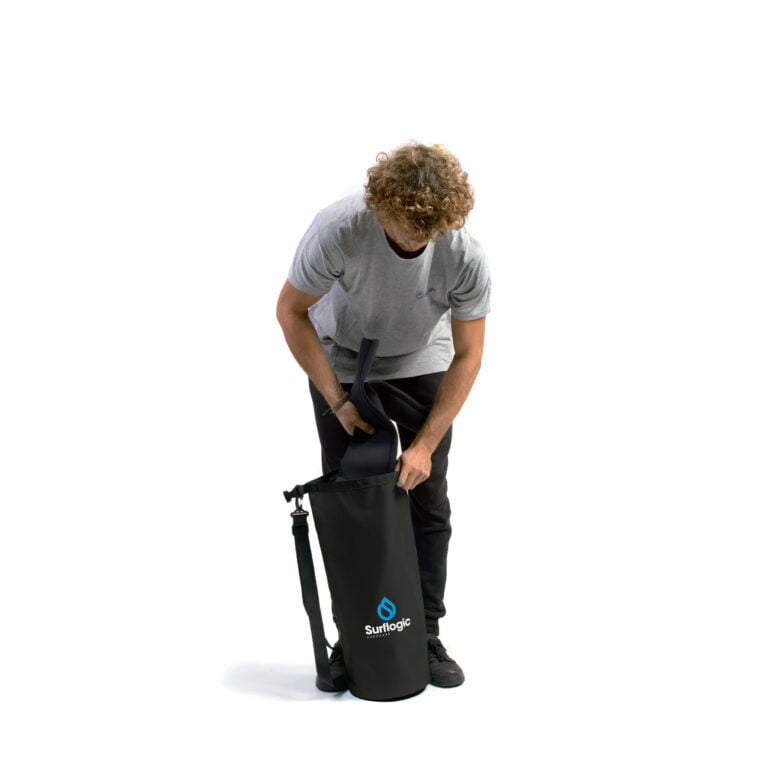 Surflogic Waterproof 20L Dry Tube Bag - Black - Lifestyle