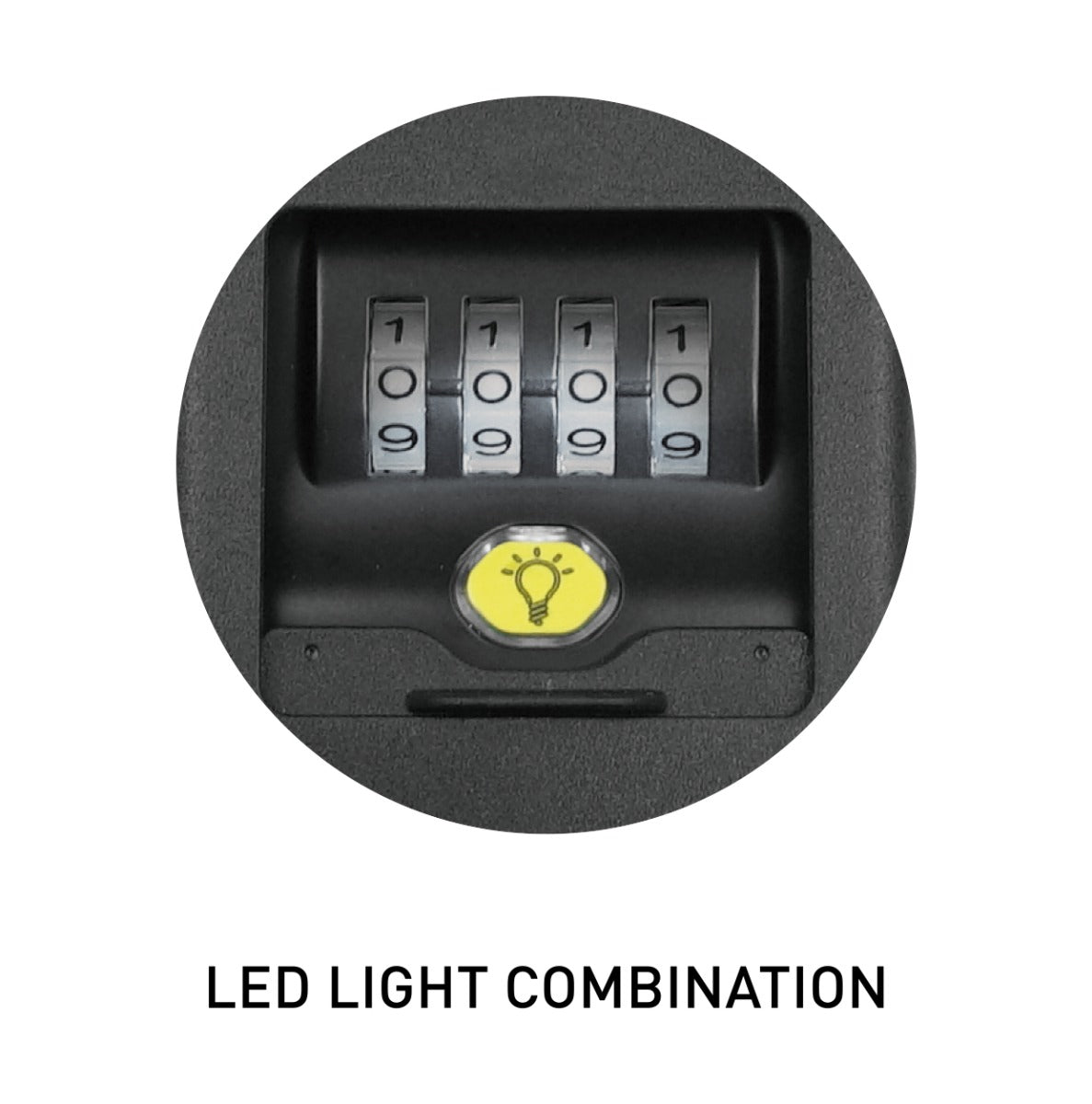 Surflogic Key Safe Led Light Lock - Black - code