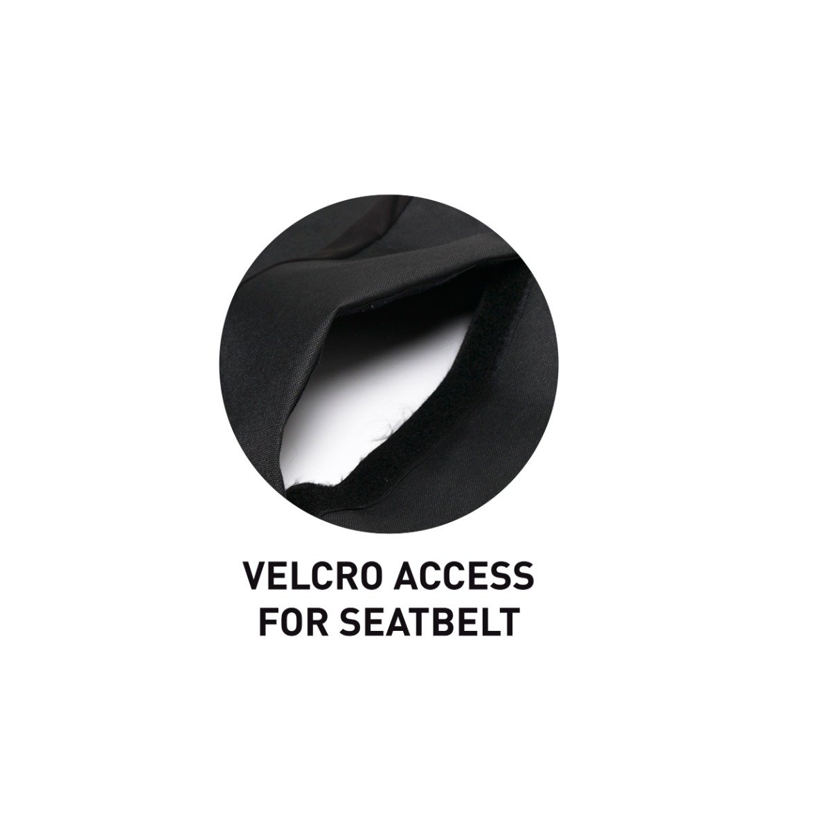 Surflogic Waterproof Triple Car Seat Cover -  Universal Black - Feature