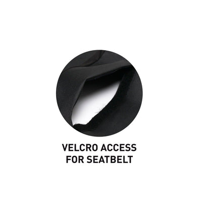 Surflogic Waterproof Triple Car Seat Cover -  Universal Black - Feature