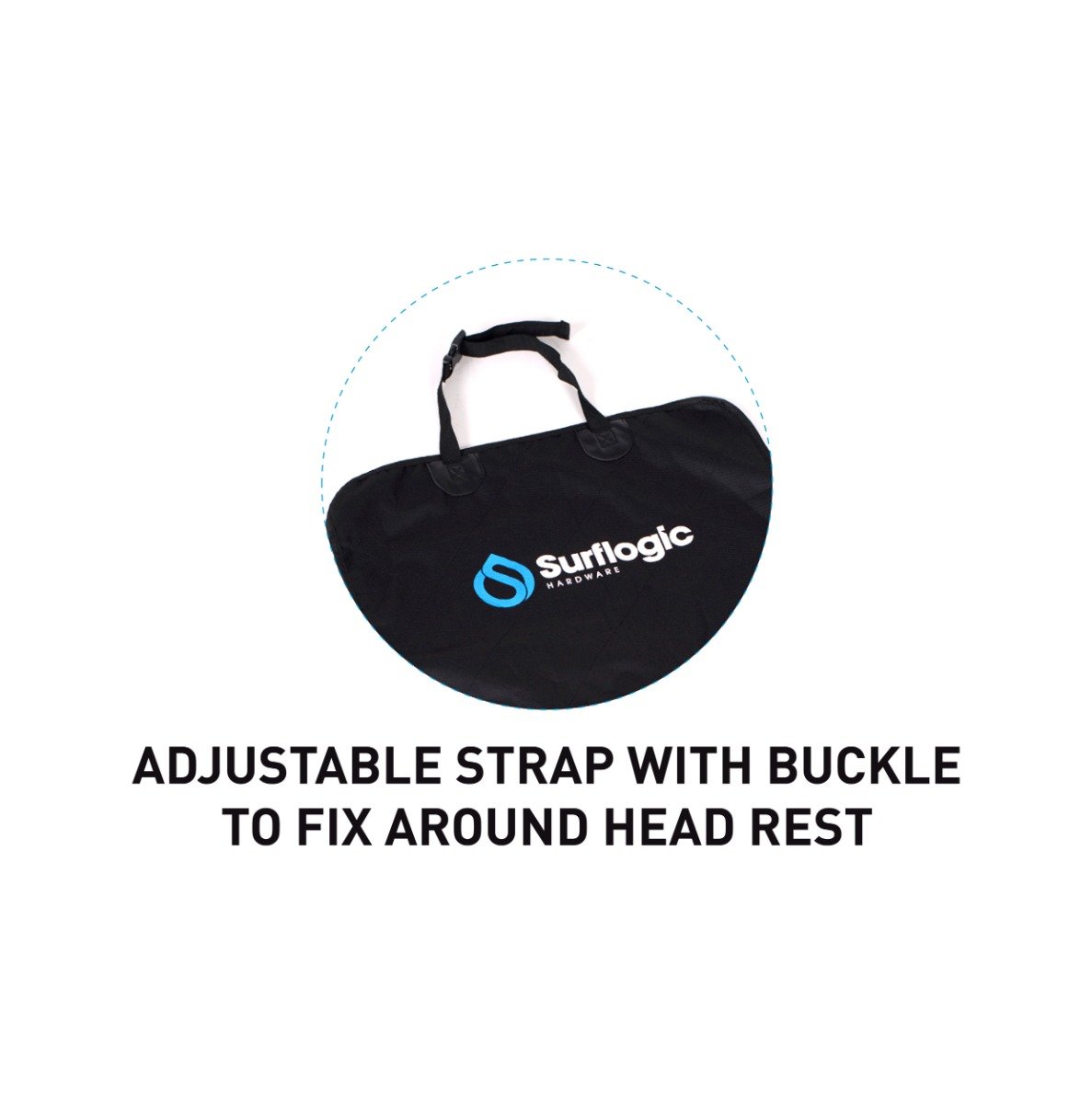 Surflogic Single Waterproof car seat cover -  Universal Black - Detailed Feature