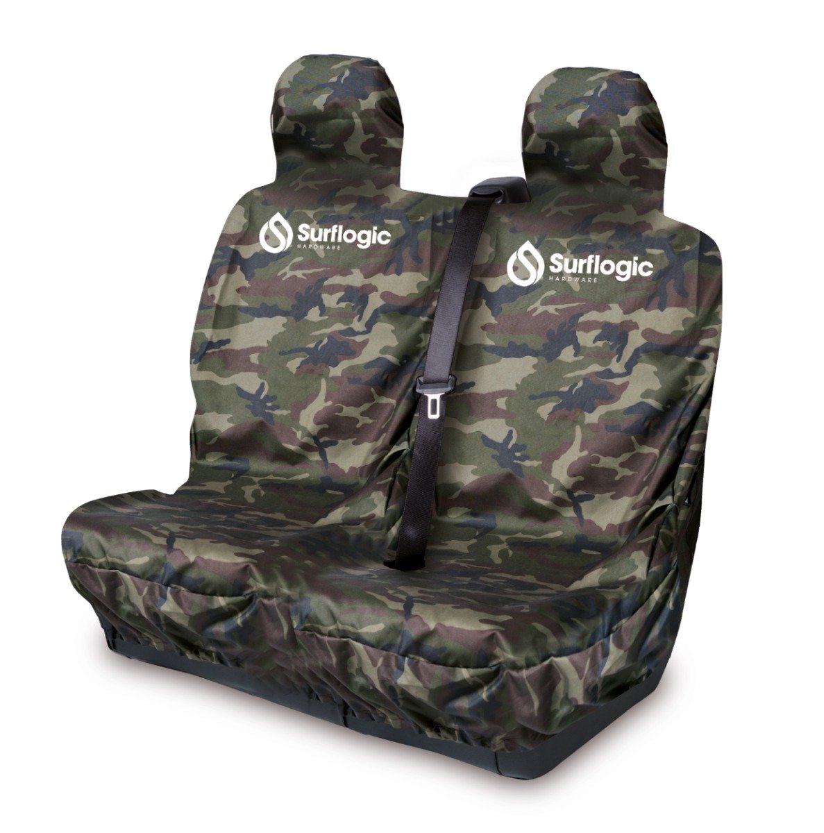 Surflogic Double Waterproof Car Seat Cover -  Camo - Front
