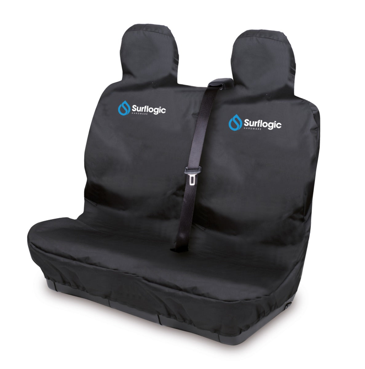 Surflogic Double Waterproof Car Seat Cover -  Black - Front