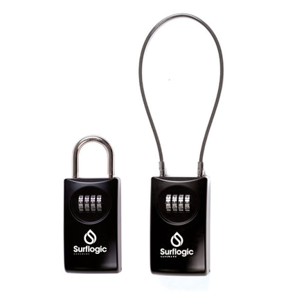 Surflogic Double System Key Safe Lock - Black - options