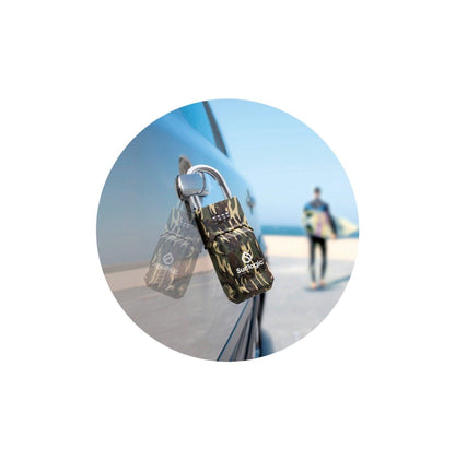 Surflogic Standard Key Safe Lock - Camo - attached