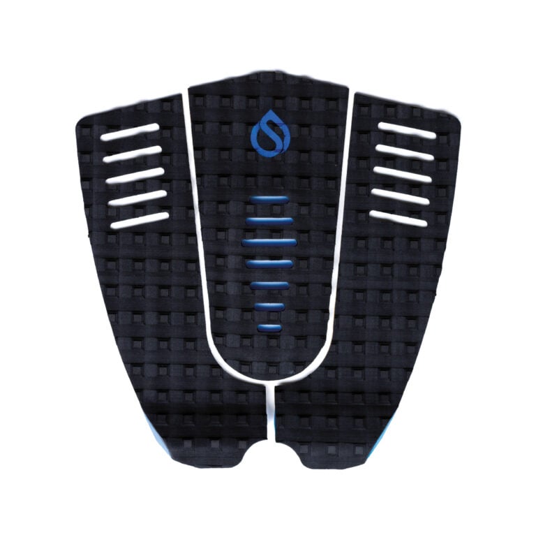 Surflogic SFL Three Traction Pad - Black/Cyan - Full View