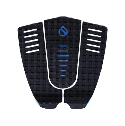 Surflogic SFL Three Traction Pad - Black/Cyan - Full View