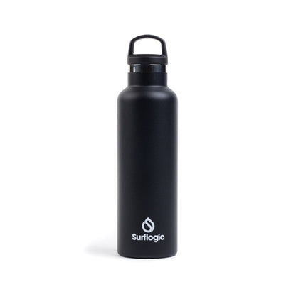 Surflogic Insulated Water Bottle Standard Mouth - 600ml (20oz) Black