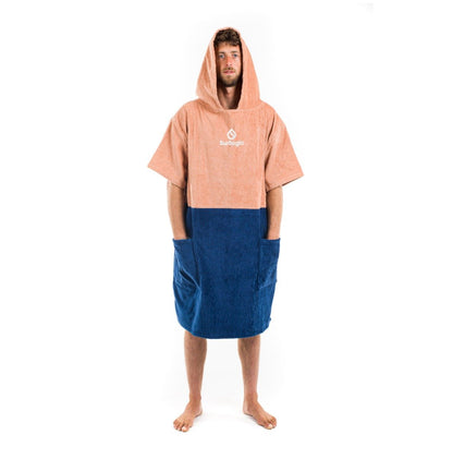 Surflogic Poncho Changing Towel - Tile / Navy