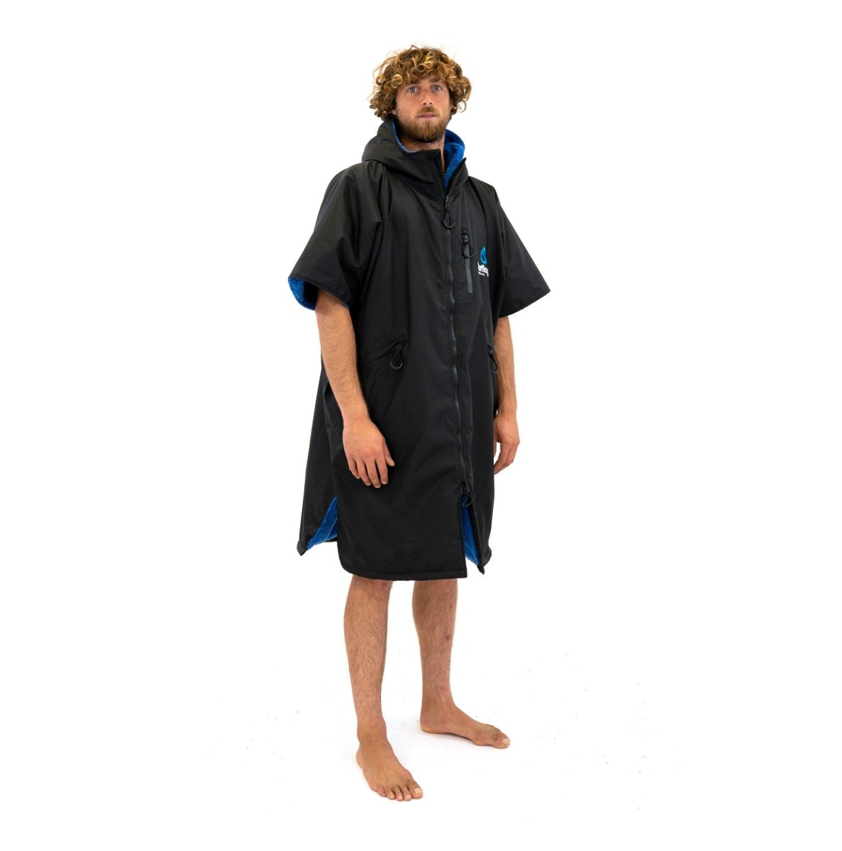 Surflogic Storm Short Sleeve Robe - Black - side