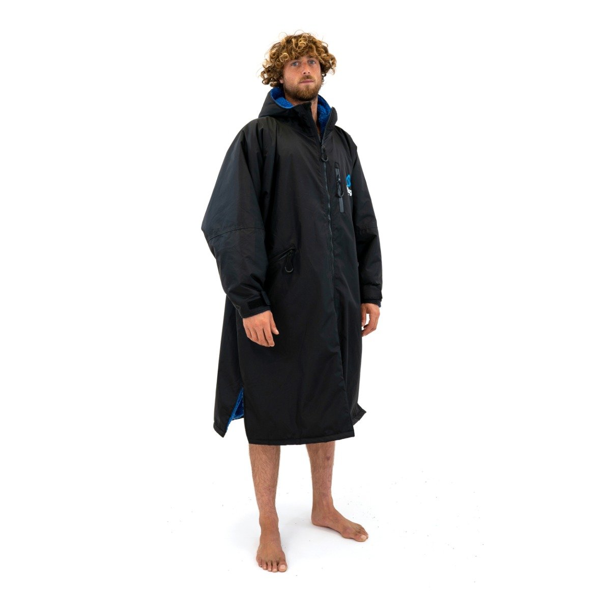 Surflogic Storm Long Sleeve Changing Robe - Black - side