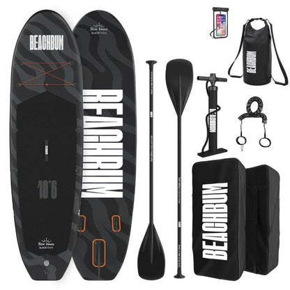 Beachbum New Dawn Complete SUP Package - Black Tiger